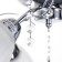Adele chandelier 3x40W e27 chrome 48x46x17 cm