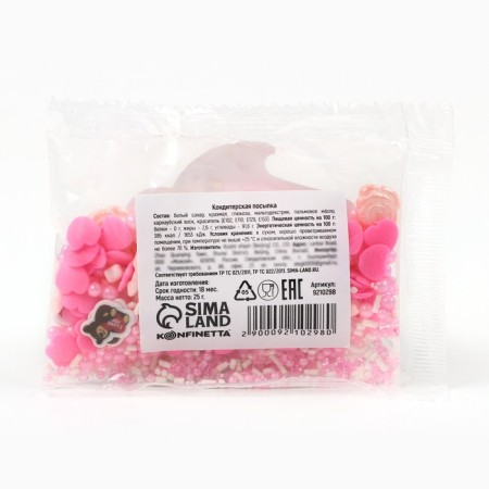 Sprinking Figure: “Hearts and roses”: white, pink, red, 25 g.-3