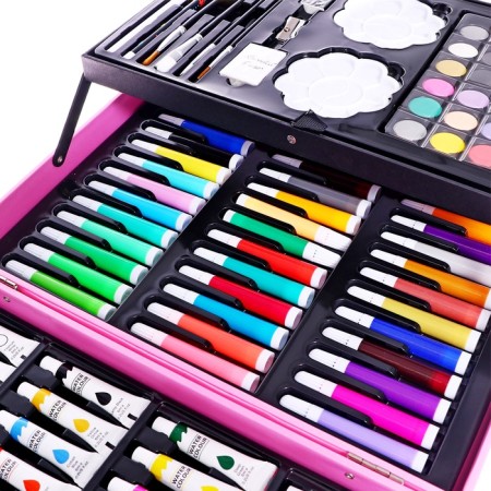 Set for drawing a girl pink-7