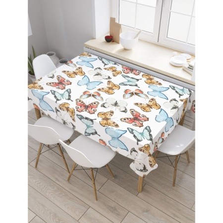 Tables on the table "Roy butterflies", rectangular, Saten, size 120x145 cm