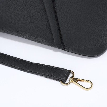 Zipper bag with zipper, gray color-4