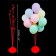 Star for balloons with a stand, 11 balls, red color