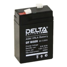 Battery Delta 2.8 Ah 6 volts DT 6028