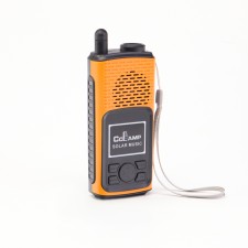 Battery Light, 1,500 mAh, radio, column, with a solar battery, orange