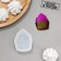 Silicone form "cake", 7 × 5.2 cm, thickness 18 mm, transparent