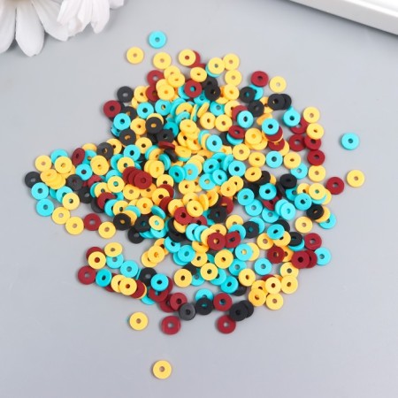 Beads for PVC Creativity "Rings Warm Autumn" set ≈ 330 pcs 0.1x0.6x0.6 cm