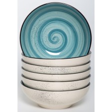 A set of deep plates of Elrington “Airgraph. Mint breeze 