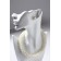Set 2 objects: earrings, necklace "Giselle" solid thread, white color, 42 cm