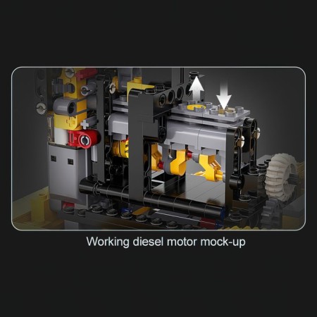 Radio -controlled designer "Construction bulldozer", 2826 parts, scale 1:17-9