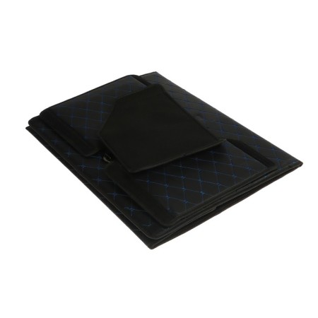 Organizer COFR in the trunk, 67 x 30 x 31 cm, eco-leather, black-blue-7
