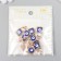 Decor for creativity plastic for metal "Lacking from the evil eye" gold 1.2x0.3x2.3 cm