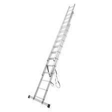 Tundra staircase, three -section, aluminum, 12 steps