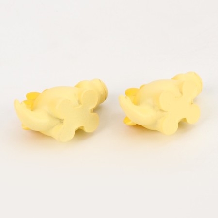 Miniature puppet "dinosaurus", set 2 pcs., Size 1 pc. - 3 × 5.5 × 2 cm, yellow color-5