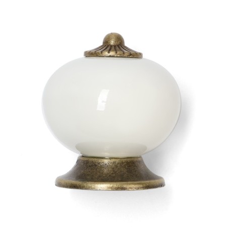 Pen button Dome Ceramics 003, ceramic, white-3