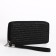Women's wallet with lightning, black color