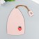 Tail to the leatherette to the hidden "strawberry" Direct pink 11.5x7.5 cm