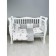 A set in a crib 15 objects 3+12 pillows-bortions, print Print Ezhik, white-gray color 710932