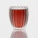Glass glass with double walls "Riba", 350 ml