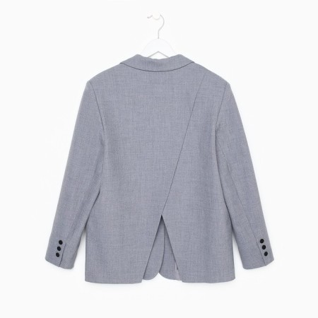 Women's jacket with a cut on the back of MIST size XS-S, color gray color-10