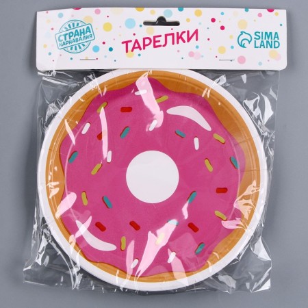Paper “Donut” plate, in a set of 6 pcs.-3