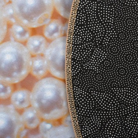 Moisture matting rug Velur Spa "Pearls", round 60 cm-4
