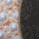 Moisture matting rug Velur Spa "Pearls", round 60 cm