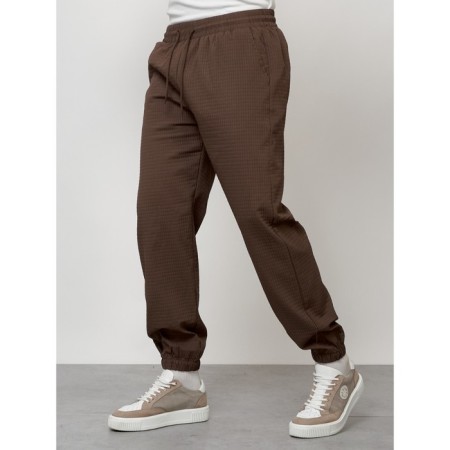 Male tracksuit, size 50, brown color-5