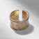 Ring "Trend" is corrugated, the color is gold, dimensionless