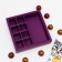 Box for 8 sweets + chocolate, with a window, umbrellas, 17.7 x 17.85 x 3.85 cm