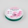 Satin tape, 3 mm × 45 ± 1 m, emerald color No. 126