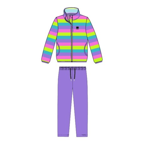 Set for girls: sweatshirt, trousers, height 110 cm-6