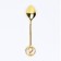 A teaspoon spoon with a suspension "Happy New Year", 11.5 x 2 cm