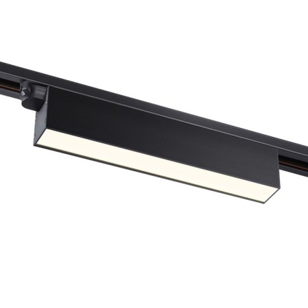 Snow -shaped single -phase three -core LED Novotech. Iter, 18W, LED, 66x315x36 mm, black color-3