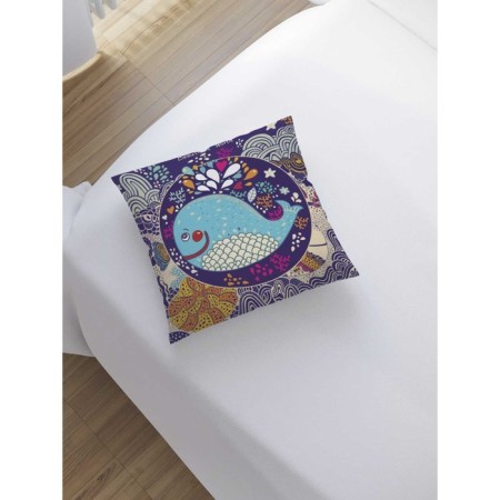 Pillowess decorative “joyful whale”, on a zipper, size 45x45 cm-1