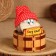 The charm-cap "All the best", on a barrel, 14 x 12 cm, mix