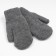 Women's mittens, gray color, size 7-8