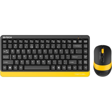 Keyboard + Mouse A4Tech FSTYLER FG1110 CLAV: Black/Yellow Mouse: Black/Yellow USB USB 107807