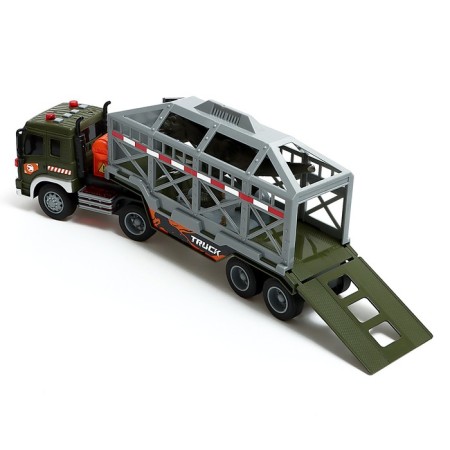 Dino Assistance truck, 1:16, with a dinosaur, light, sound, inertia-3