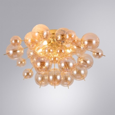 Ceiling chandelier Arte Lamp Molecule A8313PL-5GO, G9, 5x40 W, 60x60x33 cm, golden-1