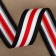 Braid knitted lamps 25 mm, 9.1 ± 0.5 m, white/black/red color