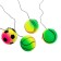 The ball "Jumping", soft, 6 cm, on the elastic band