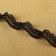 Lace elastic, 17 mm × 10 ± 1 m, black color