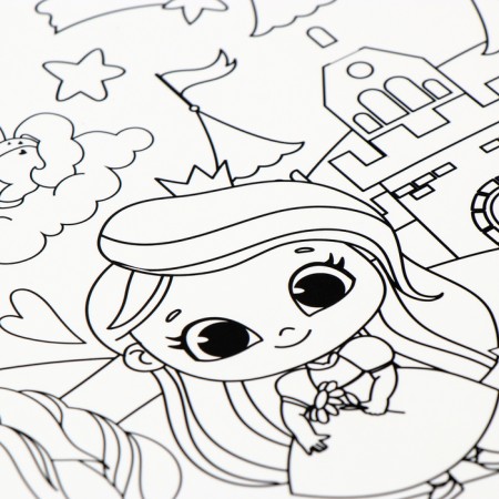 Magnit painting reusable "Princess and fairy-tale unicorns", 14.8 × 21 cm-3