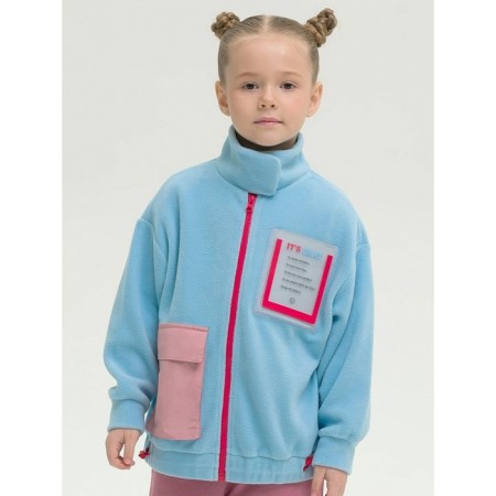 Jacket for girls, height 92 cm, blue color