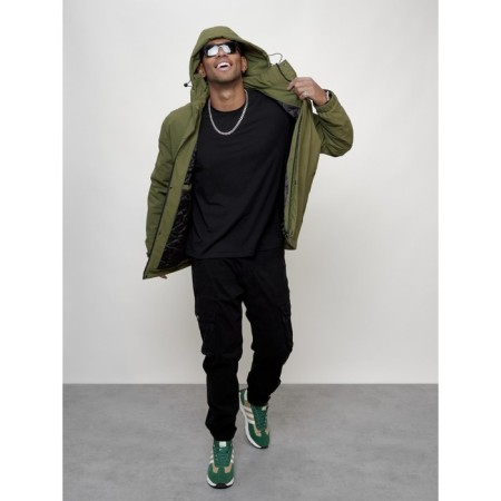Male spring jacket, size 48, green color-14