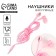 Vacuum headphones with rhinestones, pink