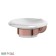 Holder with a soap dish, porcelain; Antique copper, 3SC