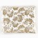 Loskot for needlework, atlas, gold pattern on white, 50 × 75 cm