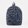 A backpack with a zipper, black color