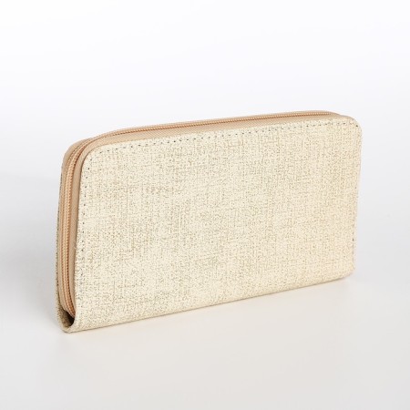 Women's wallet with lightning, beige color-1